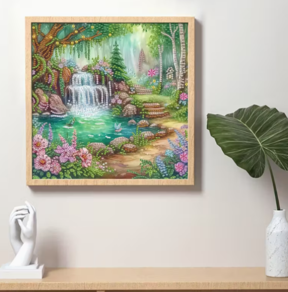 Diamond Painting Landschaft & Wasserfall